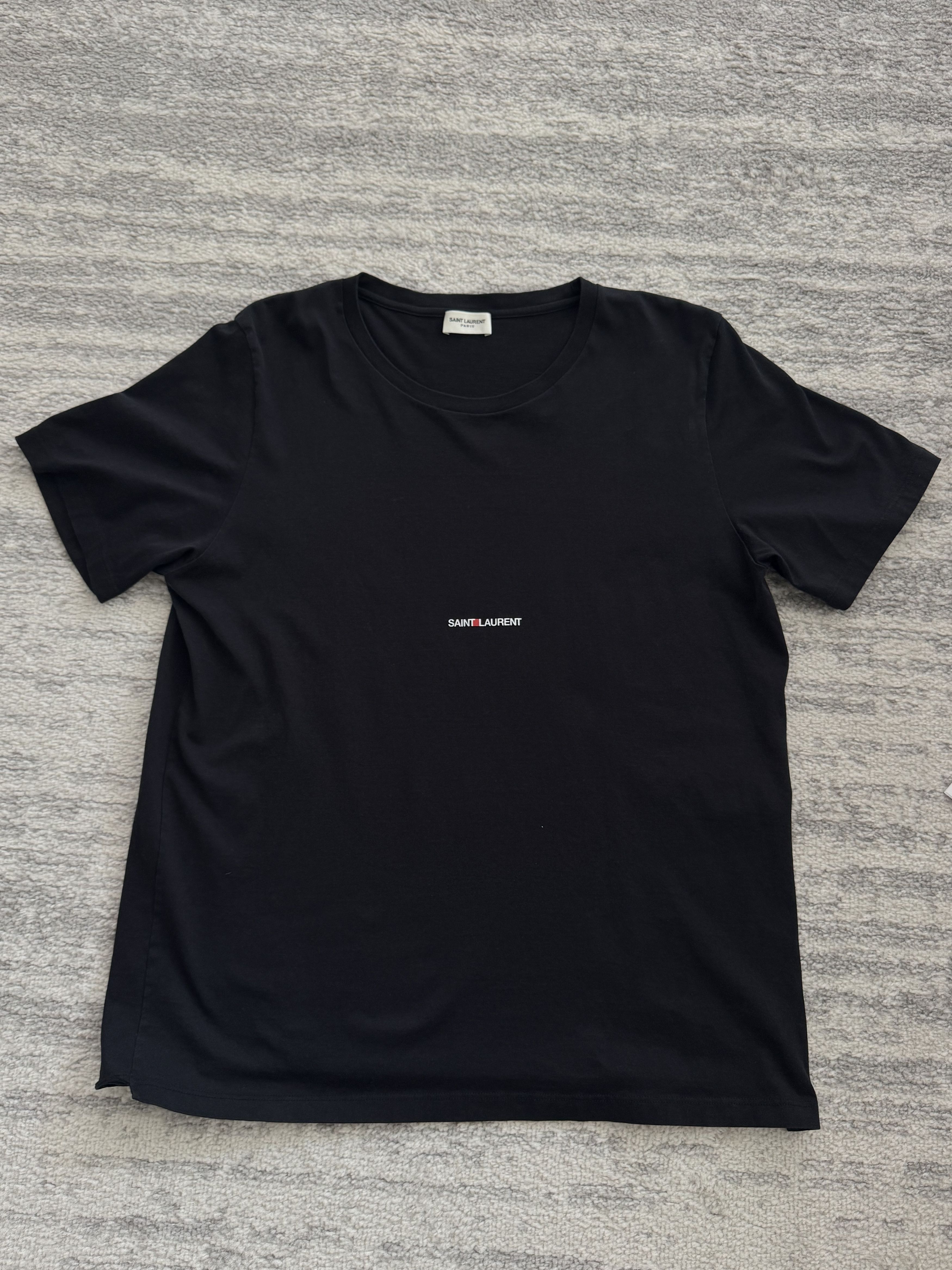 Saint Laurent Paris Saint Laurent Classic Logo Tee Size US XXL / EU 58 / 5 - 1 Thumbnail