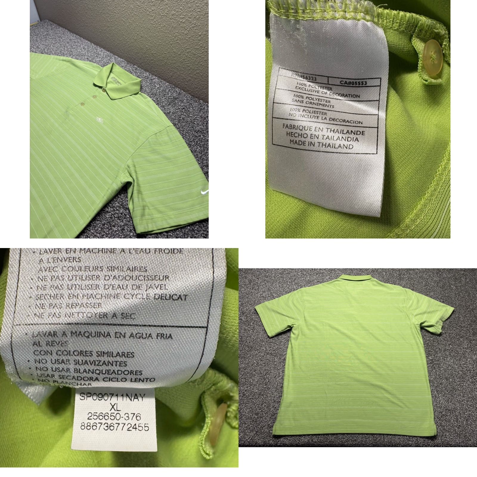 Nike VINTAGE? No — Nike Disney Golf Polo Shirt Mens XL Lime Green Mickey Size US XL / EU 56 / 4 - 8 Thumbnail