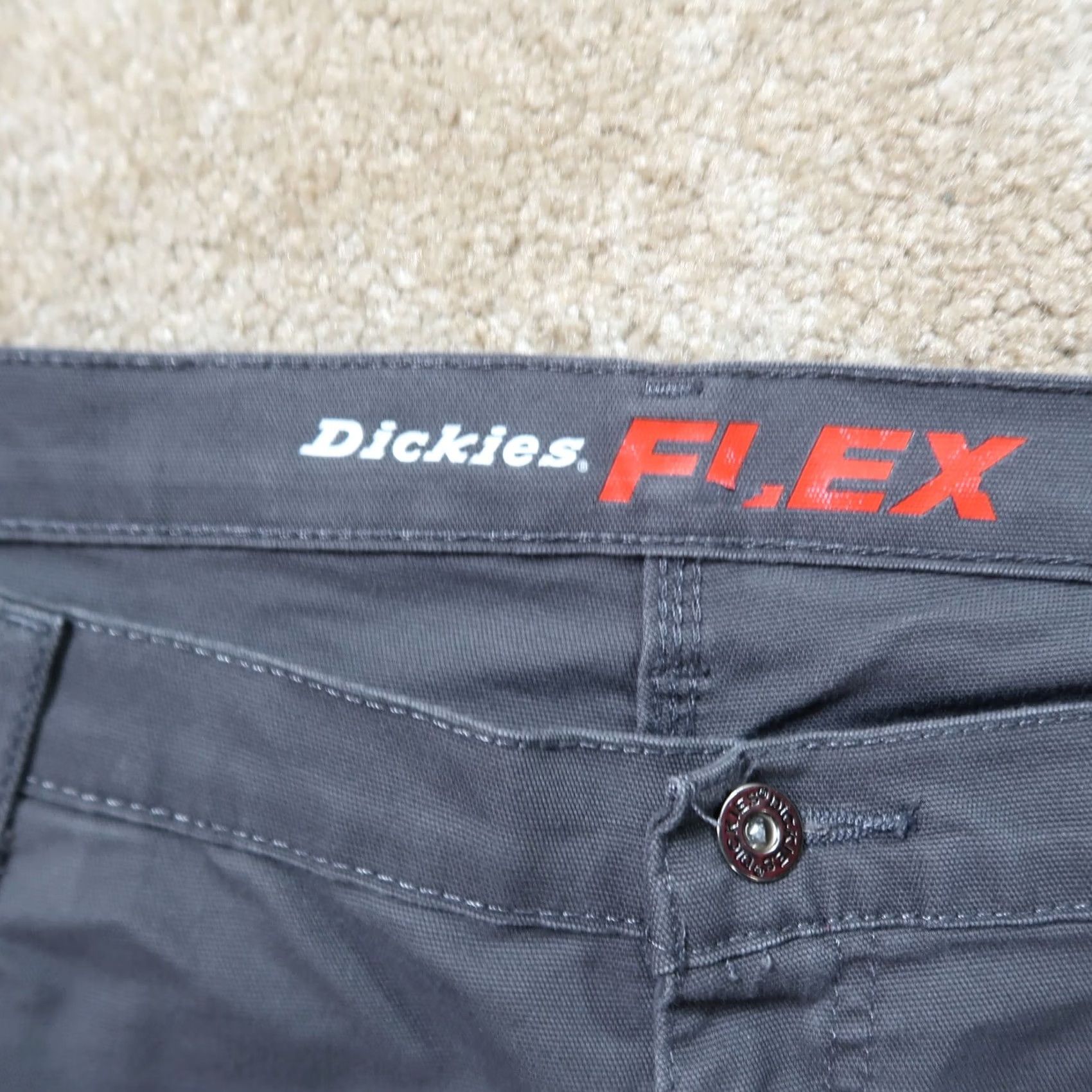 Dickies Dickies Flex Carpenter Pants Regular Men's 42x32 Gray Workwear Distressed Canvas Size US 42 / EU 58 - 6 Thumbnail