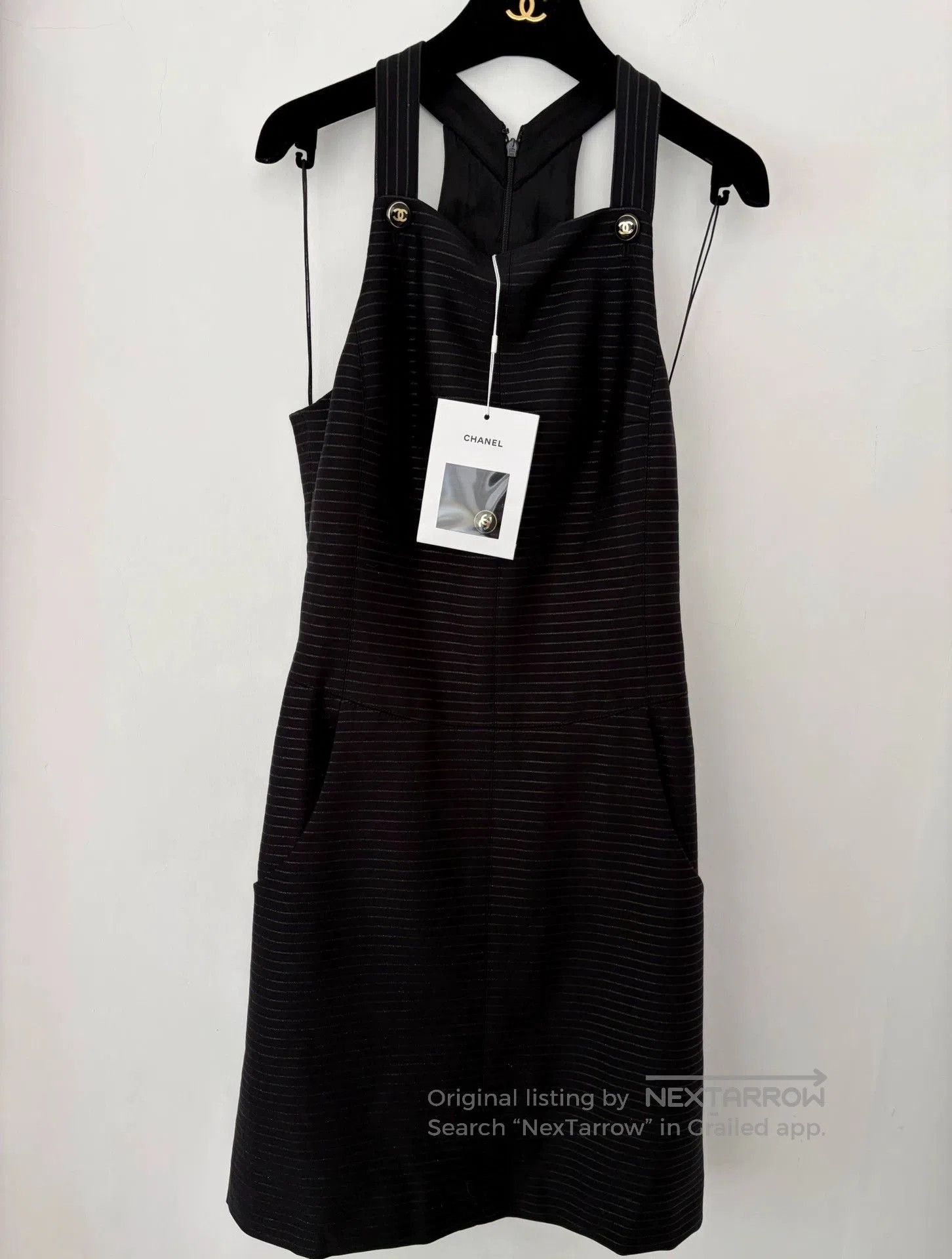 Chanel Chanel 23P Striped Sling Dress. Size US 38 / EU 54 - 1 Thumbnail