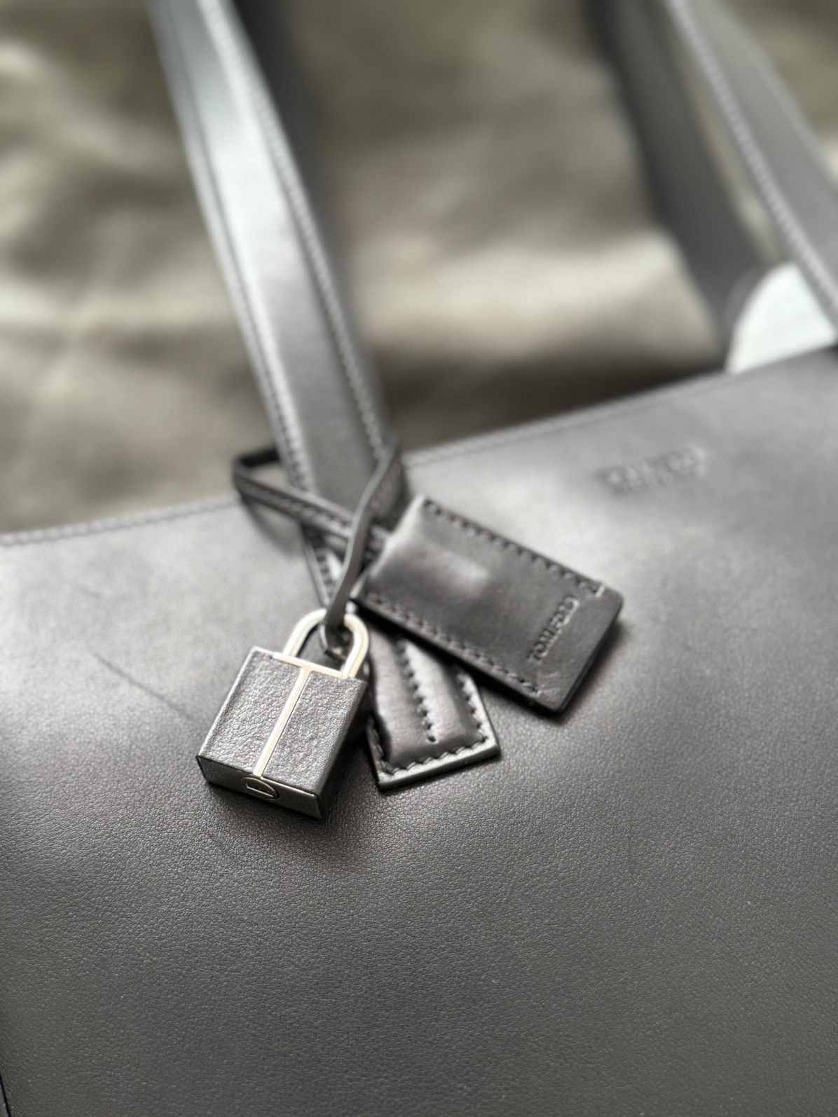Tom Ford Tom Ford Leather North South Tote Bag Size ONE SIZE - 10 Thumbnail