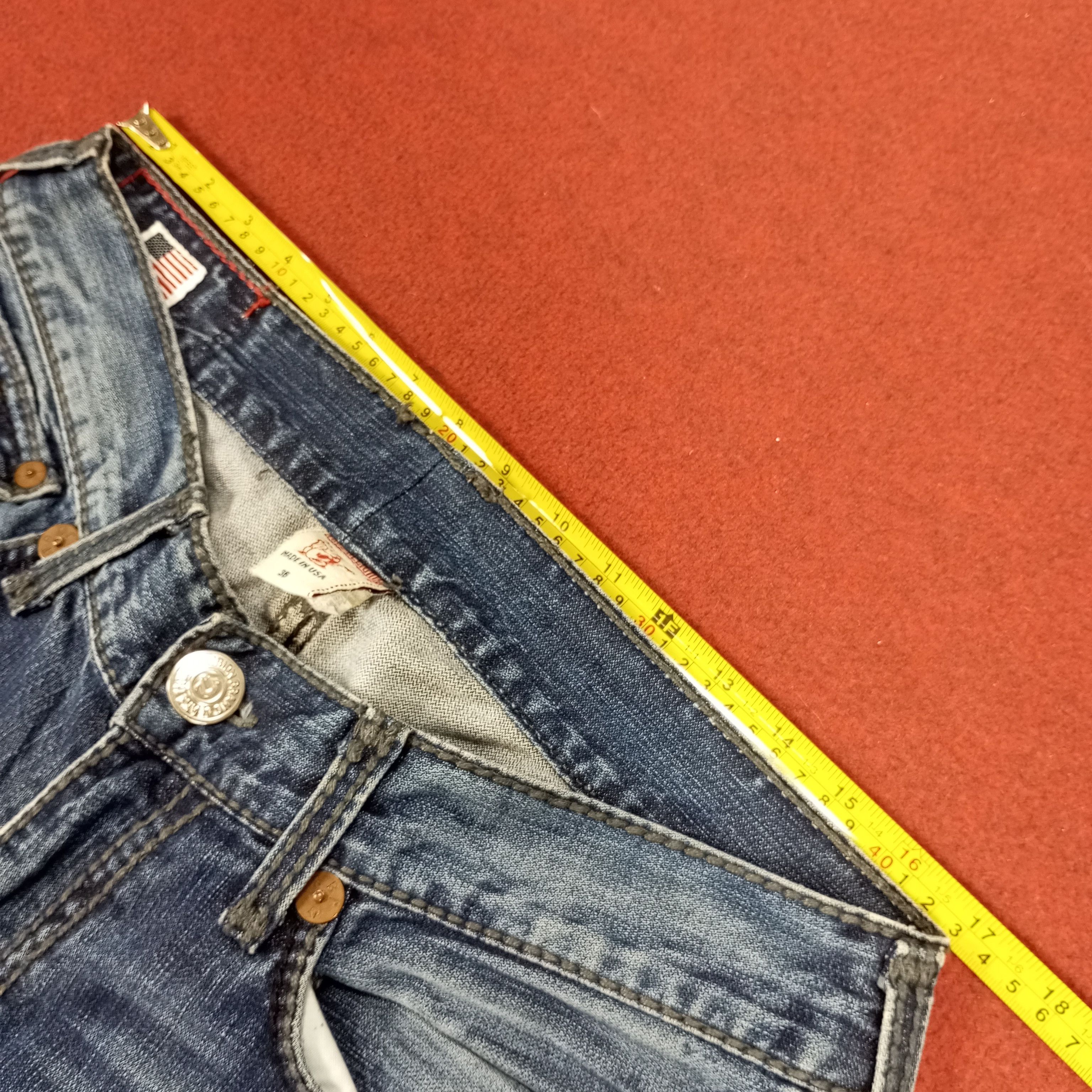 True Religion × Vintage True Religion Ricky Giant Big T Streetwear Style Jeans Size US 34 / EU 50 - 7 Thumbnail