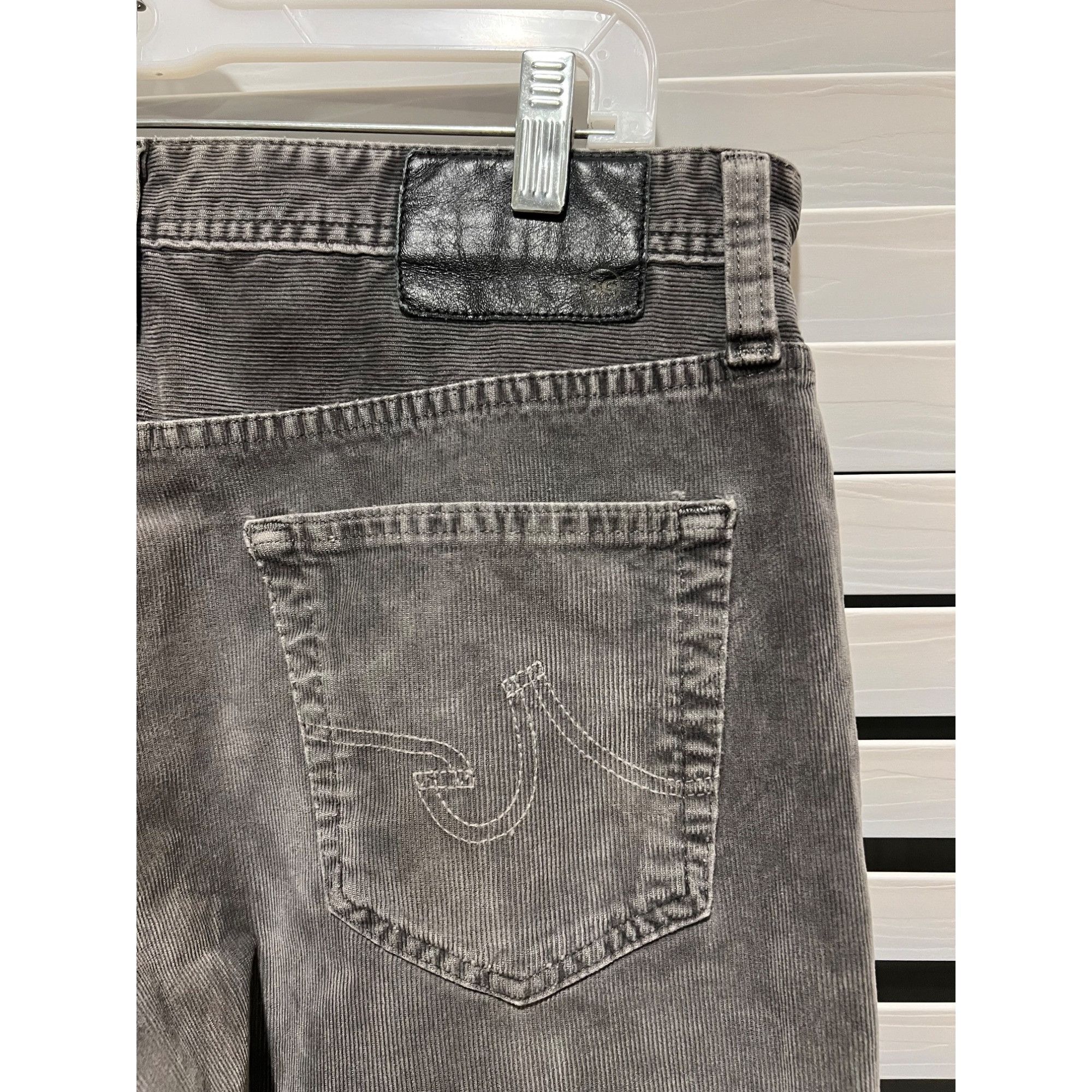 AG Adriano Goldschmied AG Adriano Goldschmied The Everett Slim Straight Gray Cordur Size US 32 / EU 48 - 4 Thumbnail