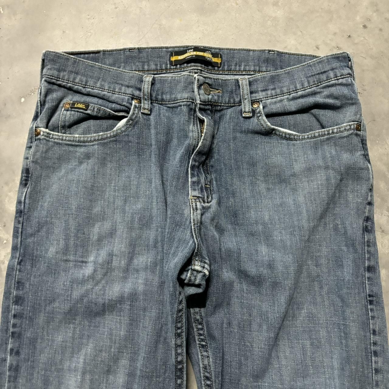 Japanese Brand × Vintage Crazy Vintage Y2K/2000s Grunge Medium Wash Essential Denim Jeans! Size US 34 / EU 50 - 5 Thumbnail