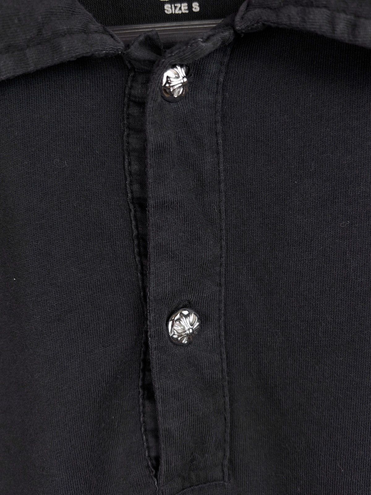 Chrome Hearts Chrome Hearts Vintage Silver Button Horseshoe Polo Shirt Size US S / EU 44-46 / 1 - 5 Thumbnail
