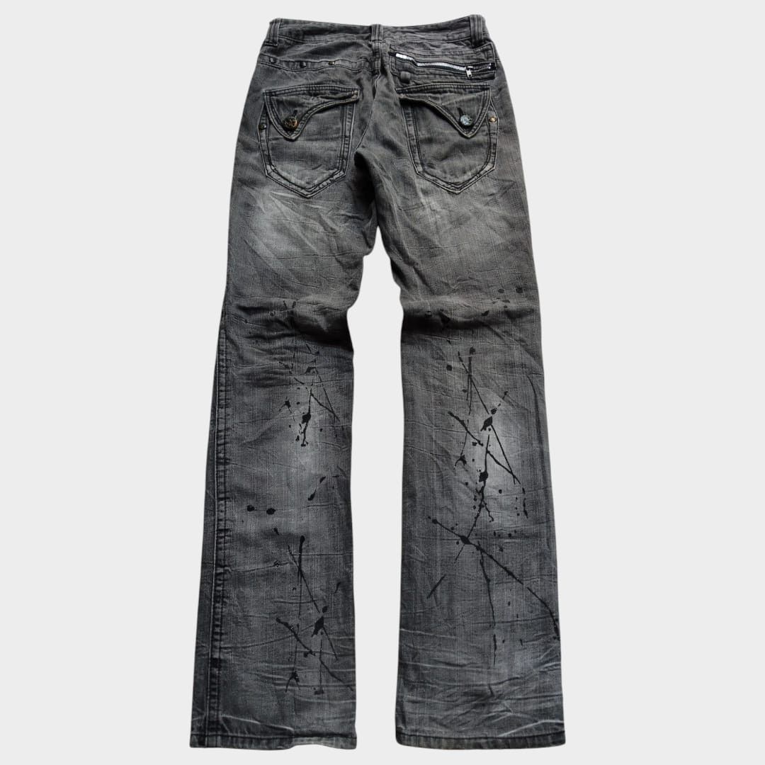 If Six Was Nine × Le Grande Bleu (L.G.B.) × Tornado Mart Blood by blue whisker effect splatter jean Size US 30 / EU 46 - 2 Thumbnail