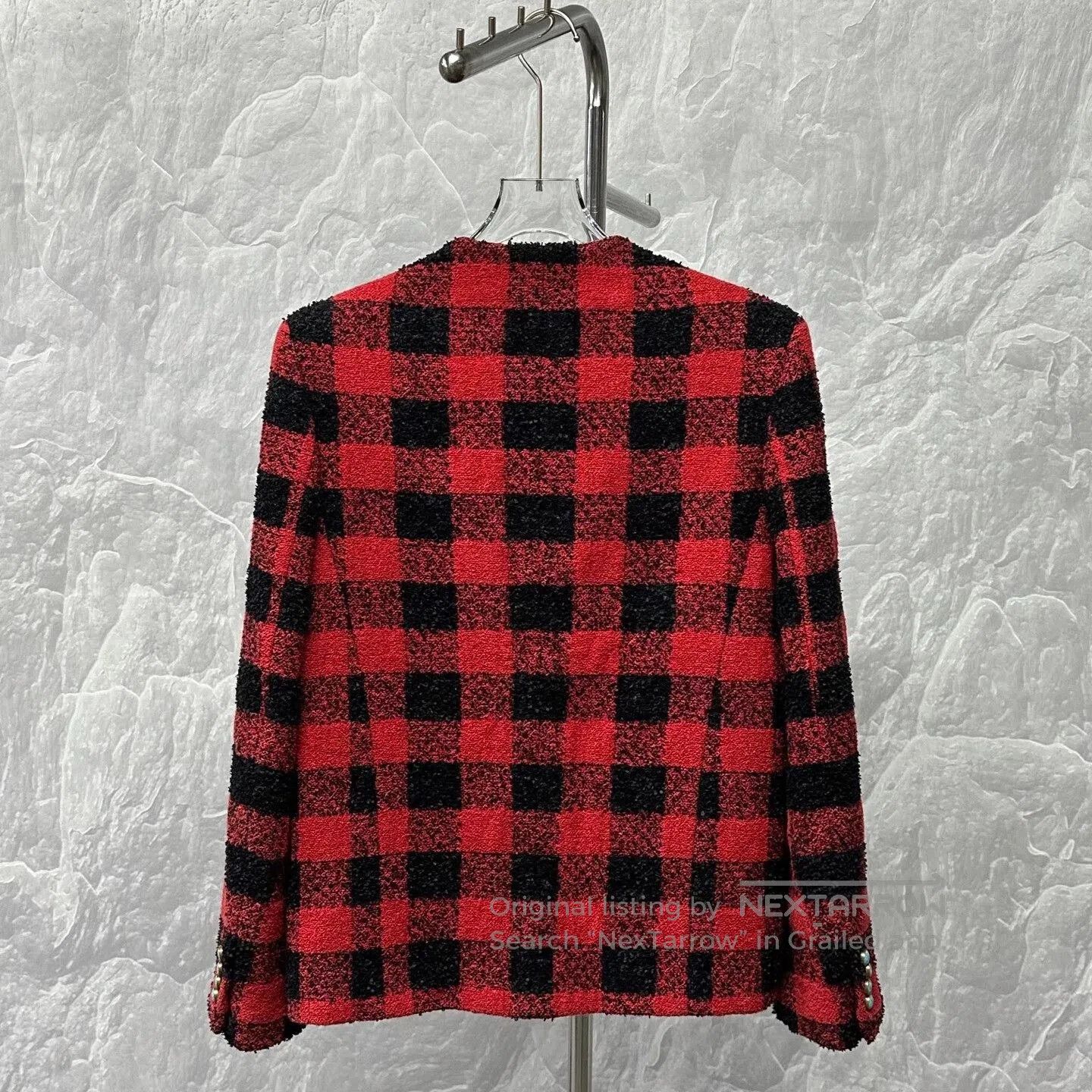 Louis Vuitton louis vuitton red and black checked coat. Size US L / EU 52-54 / 3 - 4 Thumbnail