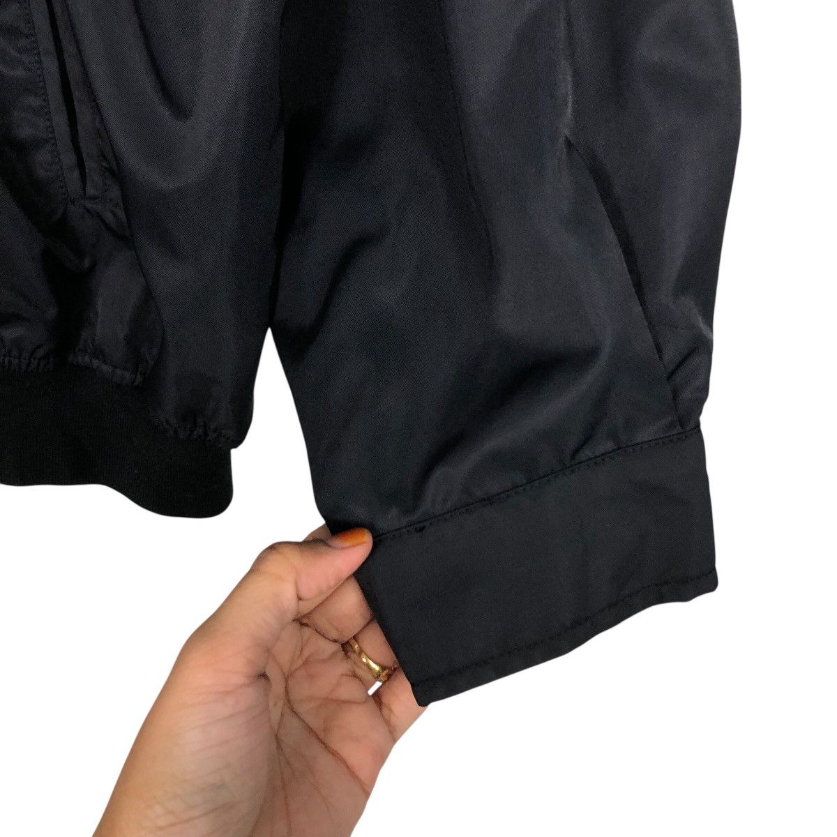 Japanese Brand Vintage Satin Bomber Jacket Valenzia Po Sports Issey Miyake Size US M / EU 48-50 / 2 - 18 Thumbnail