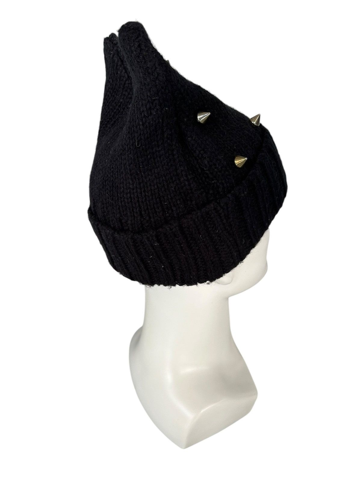 Japanese Brand × Kapital × Vintage DEVIL HORN PUNK STUDDED Knitt Beanie Hats ☠️☠️ Size ONE SIZE - 6 Thumbnail