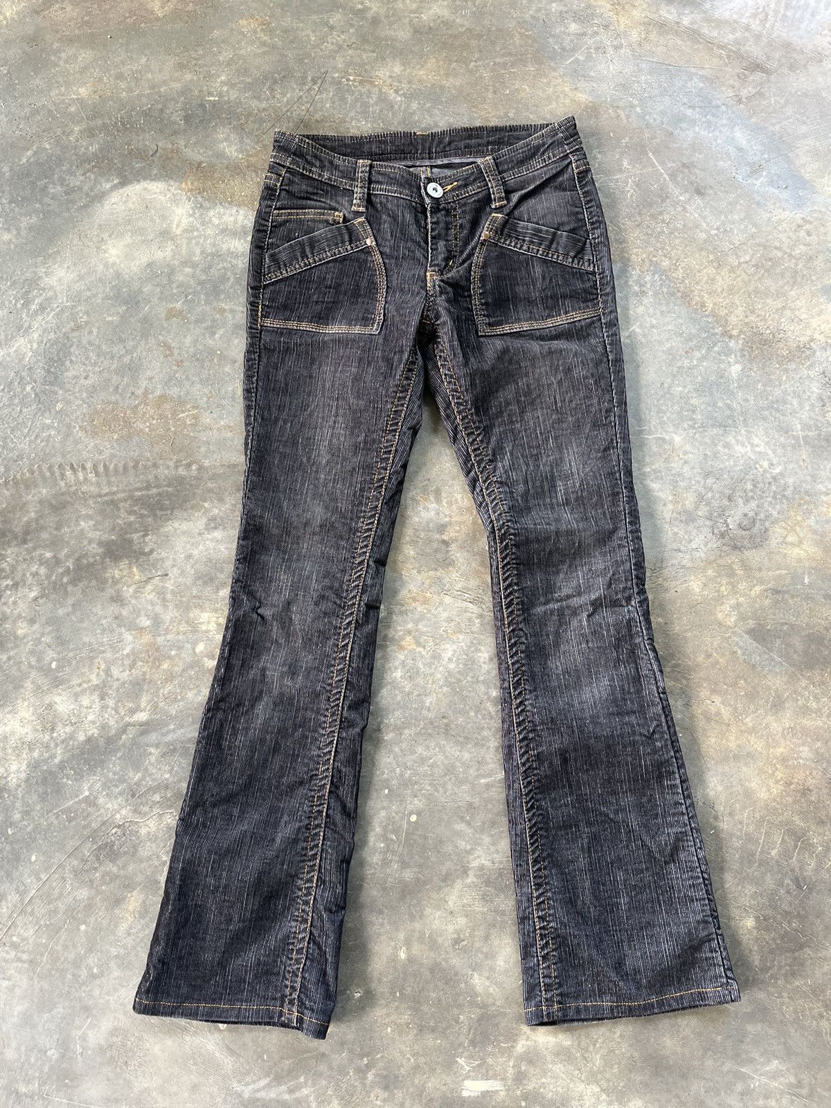 Hysteric Glamour × Japanese Brand × Vintage Flare Hysteric Inspired Coudroy Pant Size US 31 - 3 Thumbnail