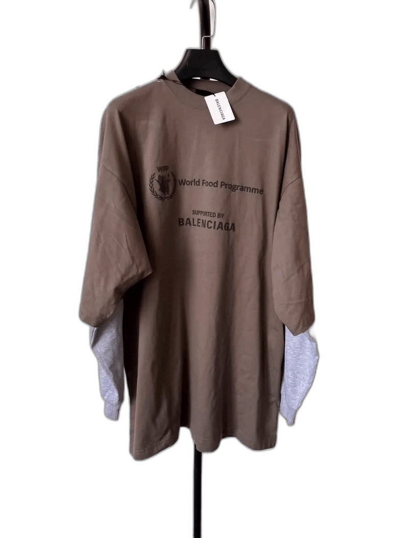 Balenciaga Balenciaga World Food Programme Long Sleeve Shirt-2506 Size US S / EU 44-46 / 1 - 1 Thumbnail