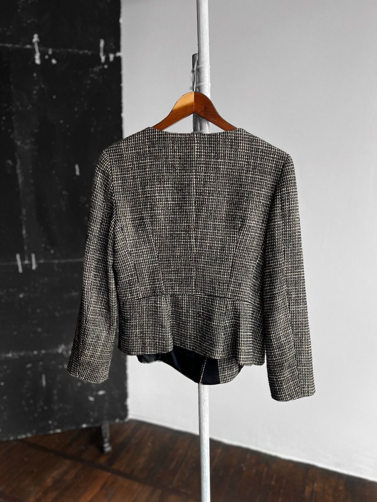 Max Mara Max Mara Womens Premium Gray Wool Long Sleeve Blazer Jacket Size M / US 6-8 / IT 42-44 - 3 Thumbnail