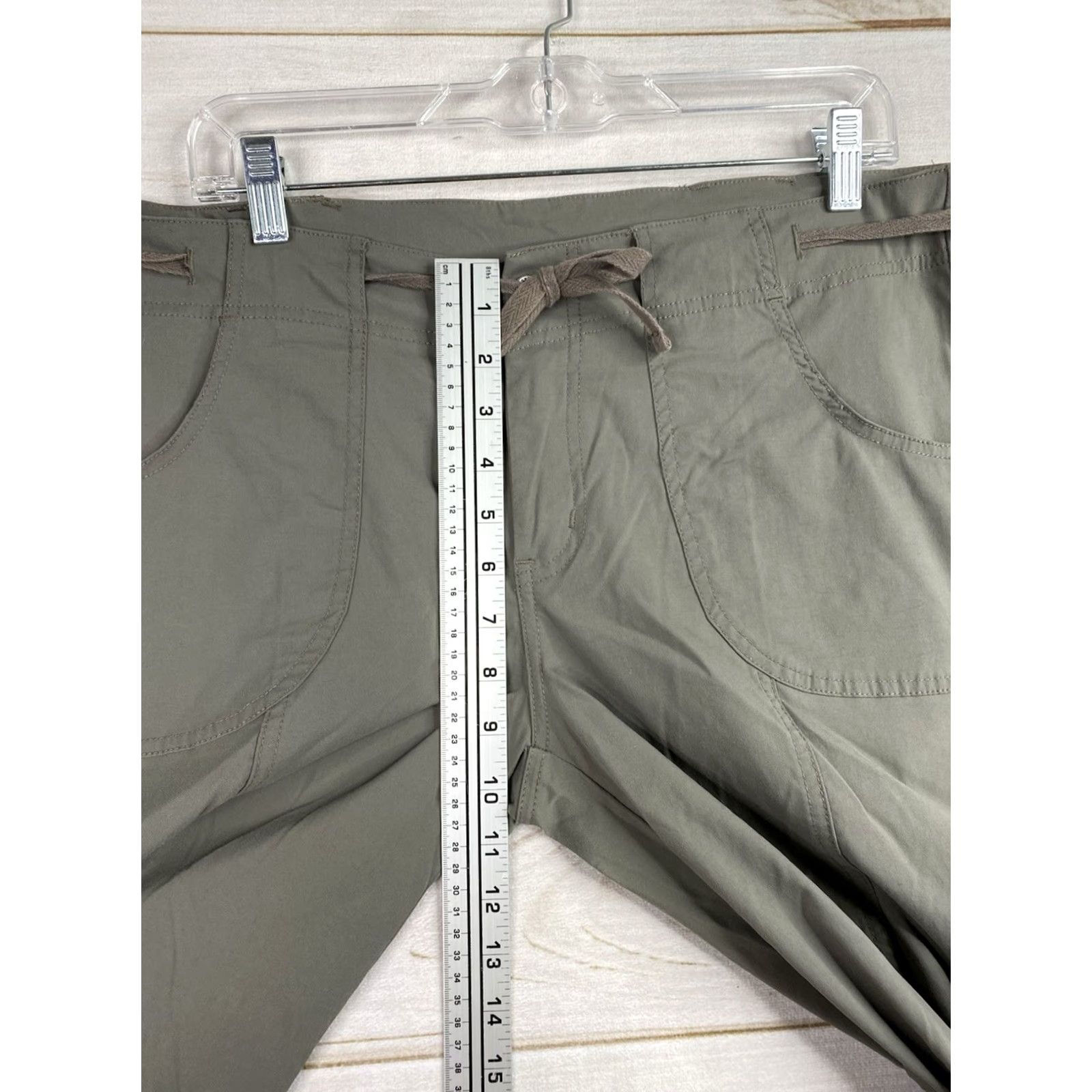 Prana Prana Convertible Cargo Pants Womens 14 Bootcut Inseam 32 Brown Nylon Spandex Zipper Outdoor Hiking Casual Travel Workwear Size 36" / US 14 / IT 50 - 6 Thumbnail