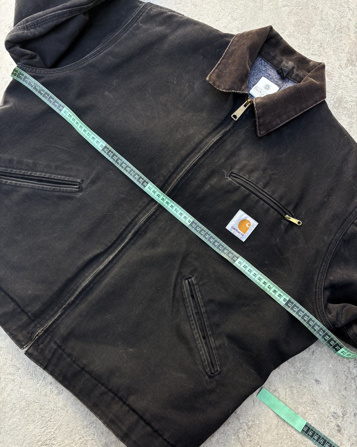 Carhartt Vintage Carhartt Detroit Jacket Faded Black Size US XL / EU 56 / 4 - 11 Thumbnail