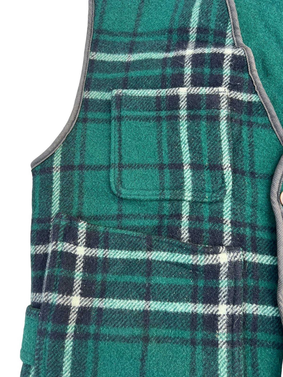 Vintage Vintage 80s Woolrich Wool Plaid Four Pocket Vest Size US M / EU 48-50 / 2 - 6 Thumbnail