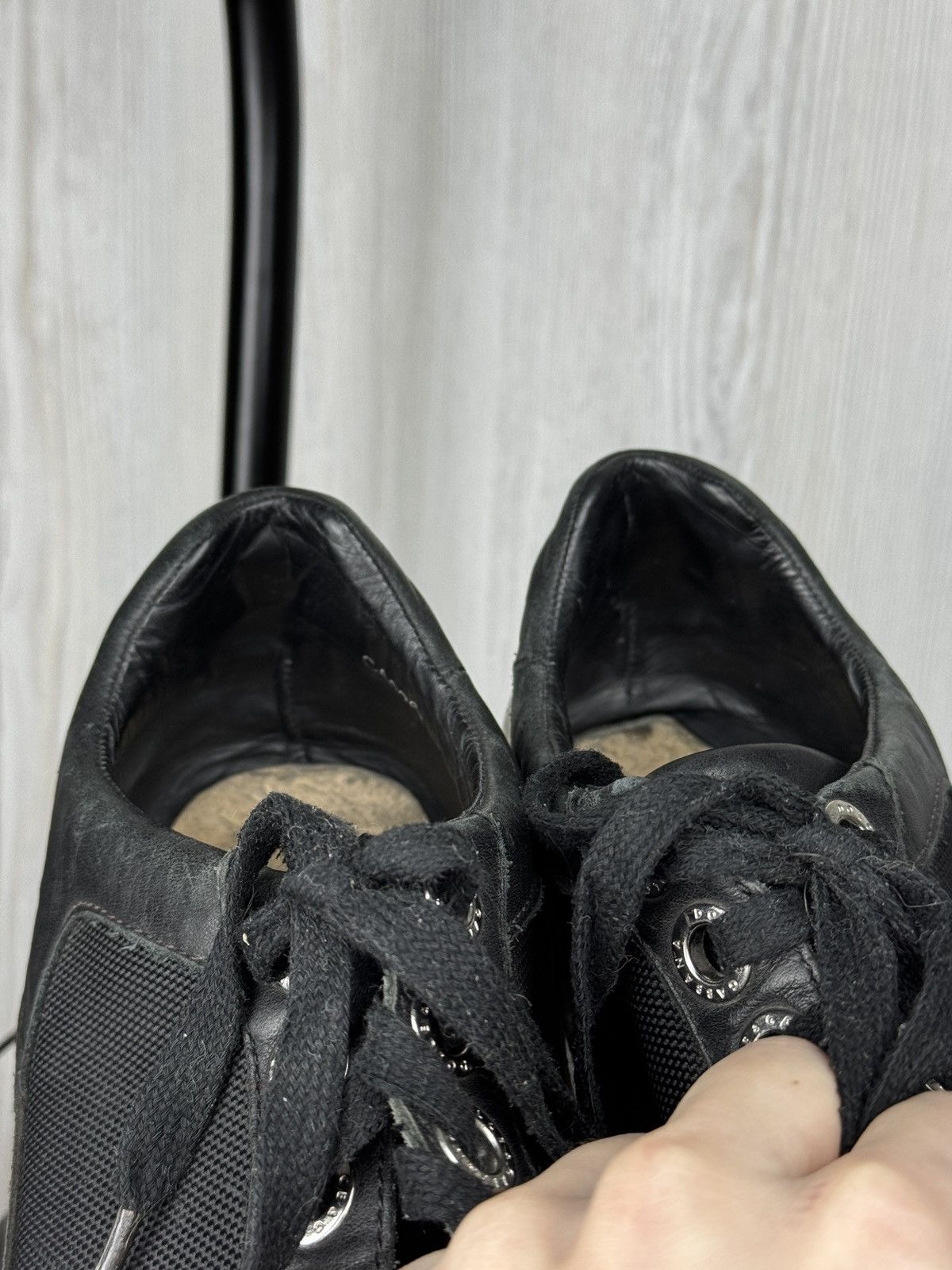Dolce & Gabbana Dolce & Gabbana vintage leather textile low top sneakers Size US 10.5 / EU 43-44 - 19 Thumbnail