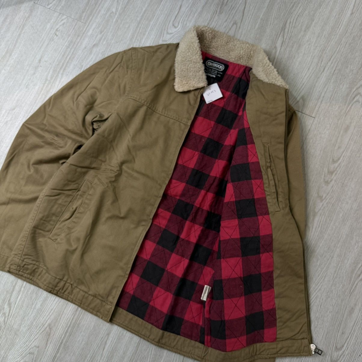 Japanese Brand Outdoor with sherpa canvas work jacket Size US M / EU 48-50 / 2 - 4 Thumbnail