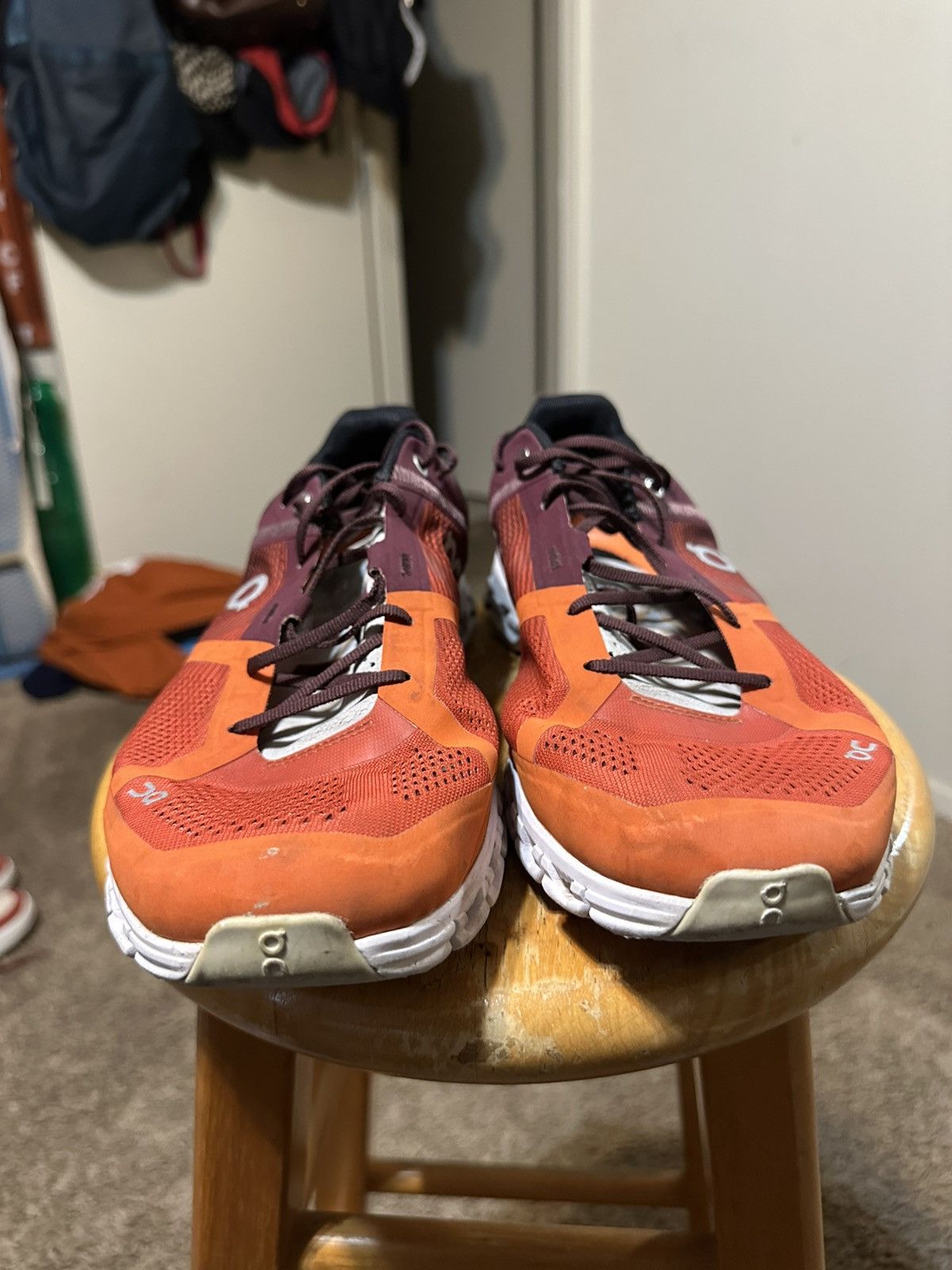 Nike On Running Orange and Black Athletic Shoes with size 11.5 Size US 11.5 / EU 44-45 - 2 Thumbnail