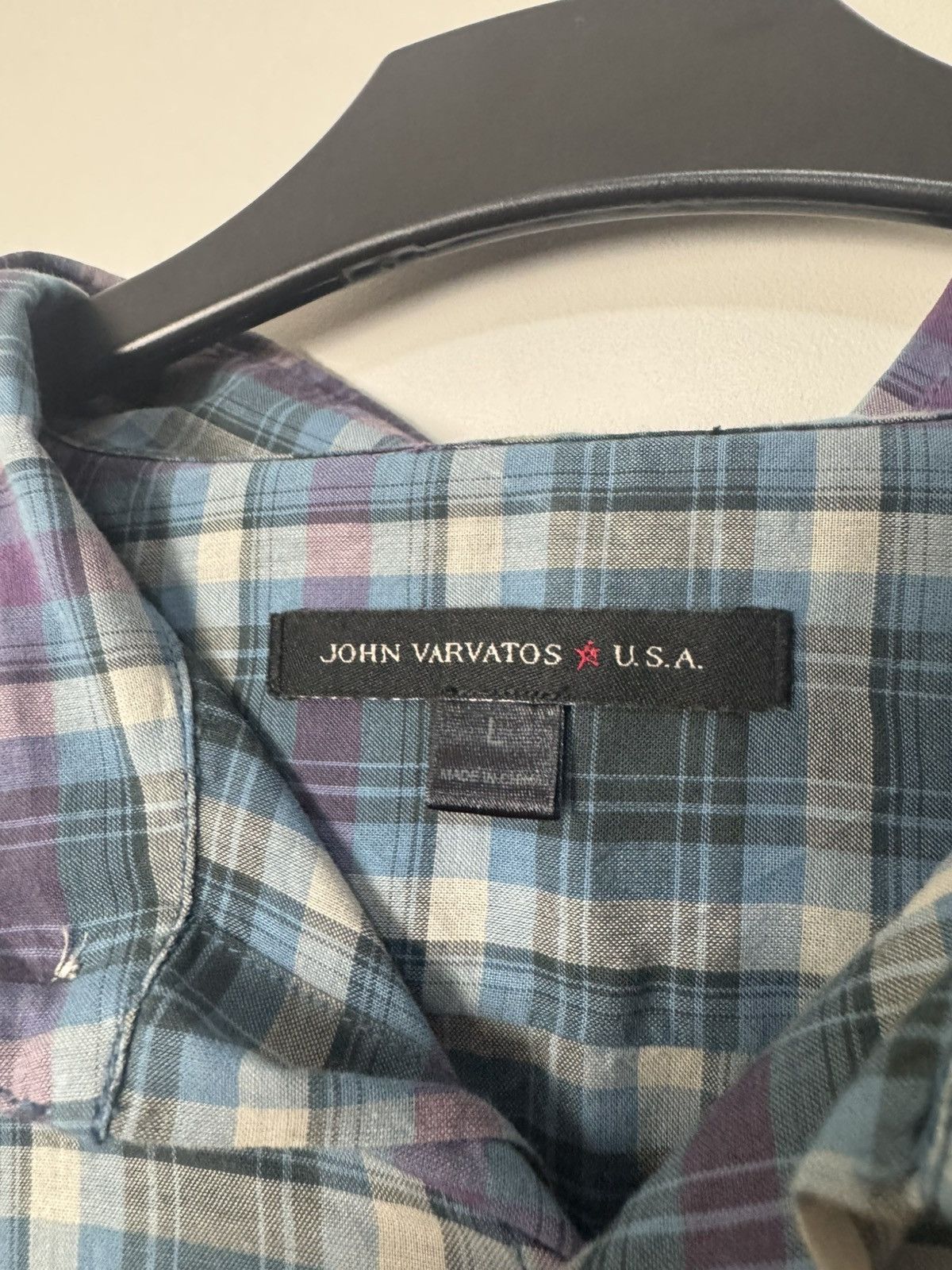 John Varvatos Vintage John Varvatos USA long sleeve check shirt luxury Size US XL / EU 56 / 4 - 4 Thumbnail