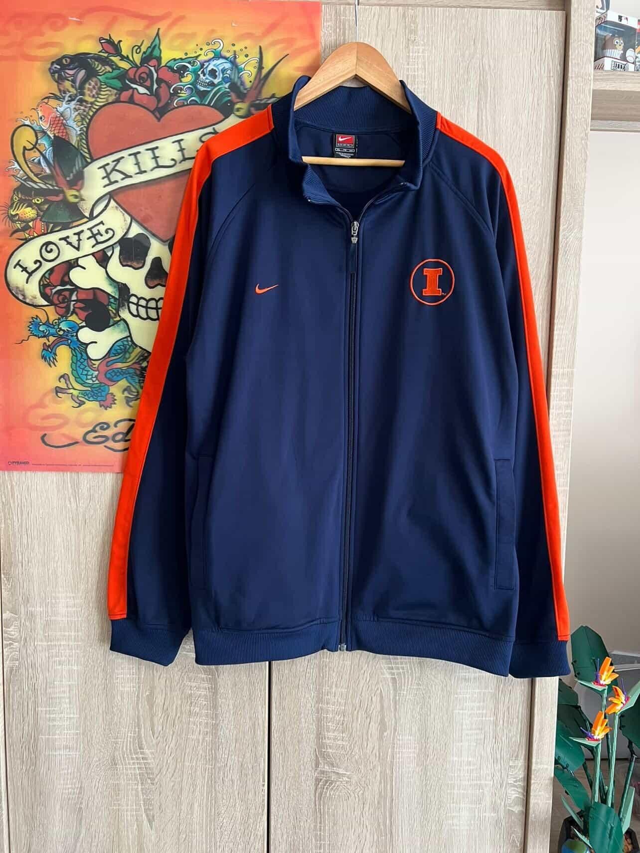Nike I Illinois Nike Vintage Doublesided Embroidered sweatshirt Size US XL / EU 56 / 4 - 1 Thumbnail