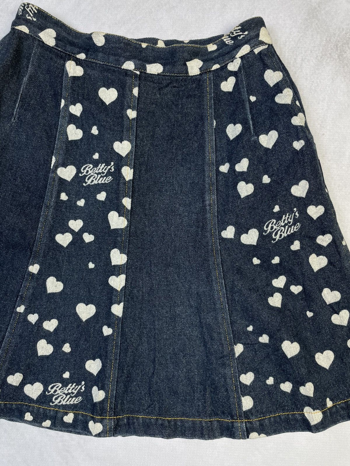 Angel Blue 2000s Bettys Blue Shinji Abe Flare Midi Skirt Gyaru Size 25" / US 0 / IT 36 - 6 Thumbnail