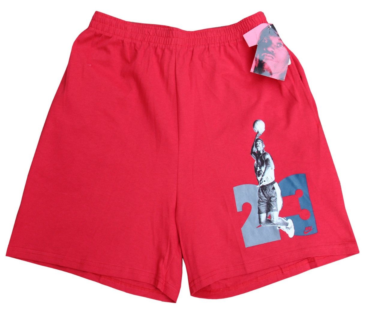 Jordan Brand Vintage Nike Air Jordan Red 23 Cotton Shorts Size L NWT Grailed