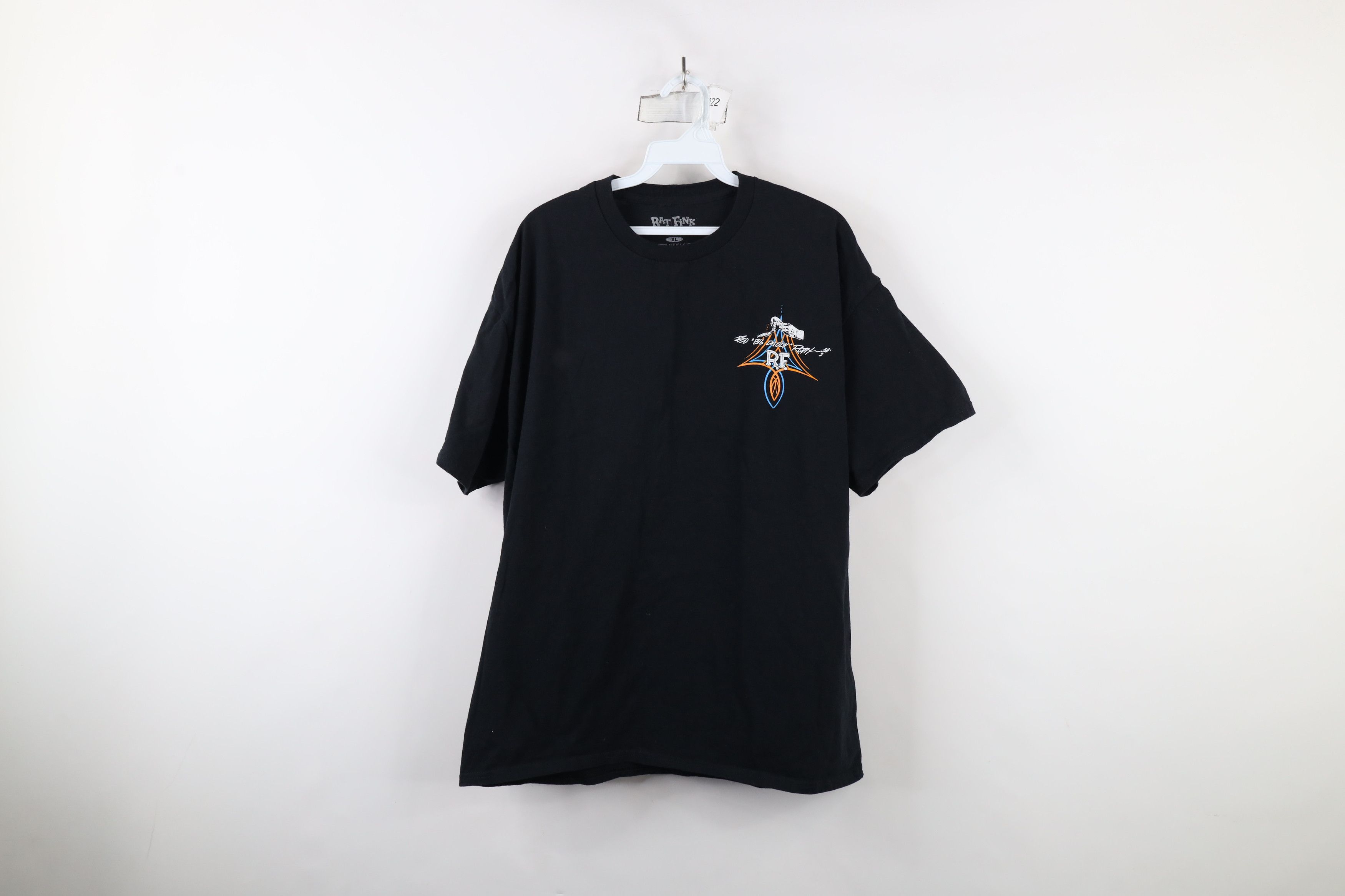 Vintage Retro Y2K Rat Fink Spell Out I Love Chevys Car T-Shirt Black Size US XL / EU 56 / 4 - 1 Thumbnail