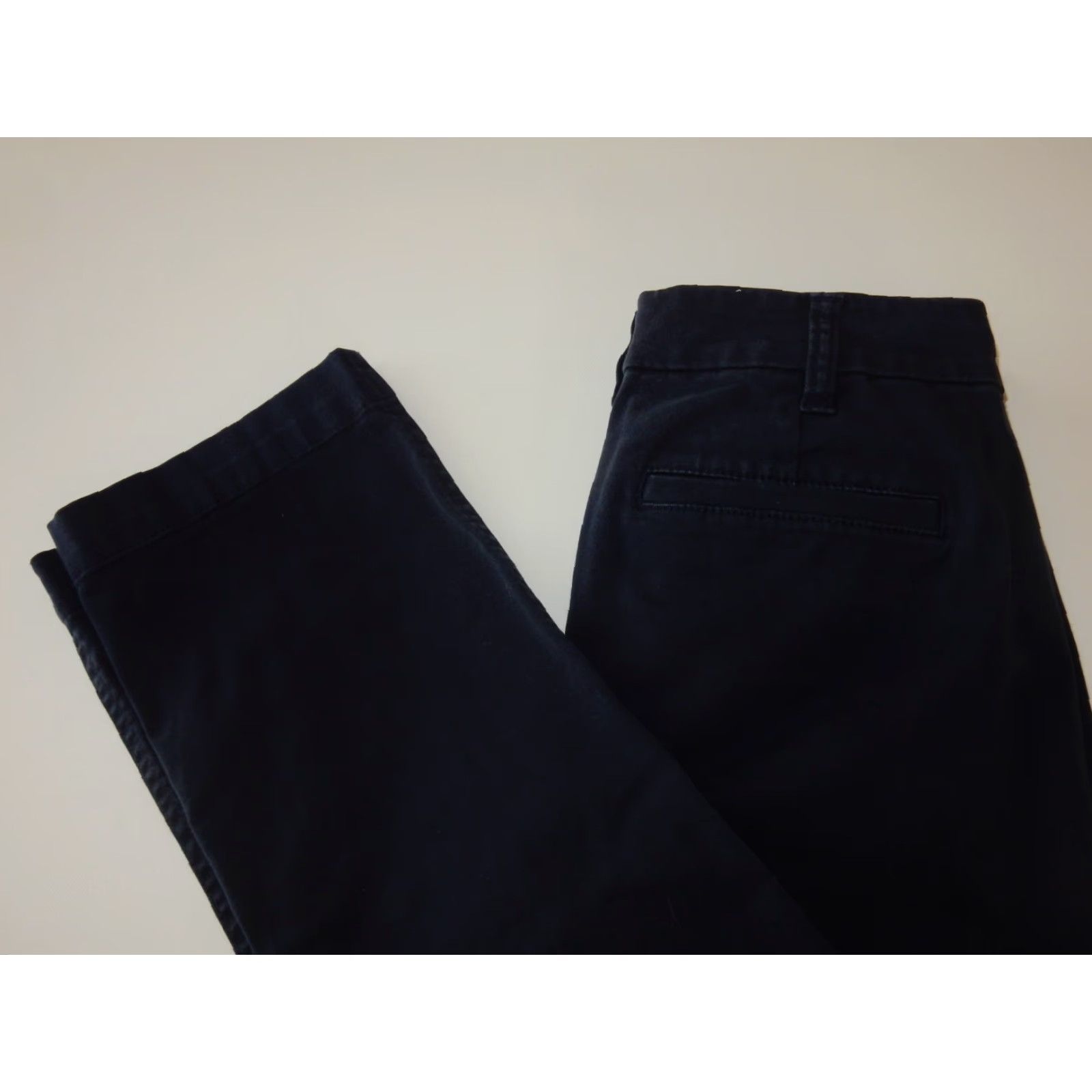 J.Crew J.CREW Khaki Pants Flat Front Blue 00 28x28 Womens Cotton Front Type Flat Front Size 24" / US 00 / IT 34 - 2 Thumbnail