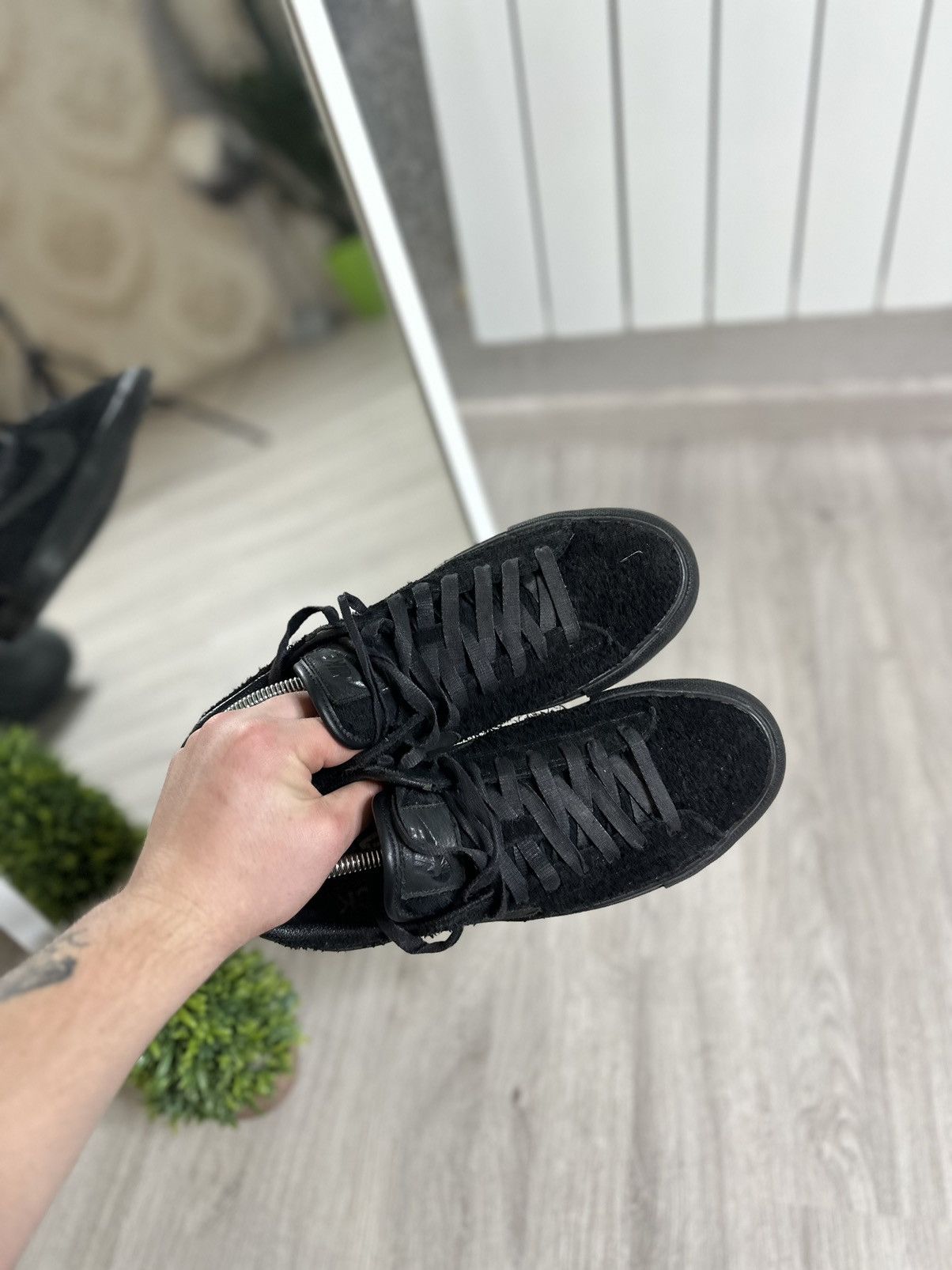 Nike 2013 Nike Blazer Low Premium CDG SP Comme Des Garçons Black Size US 7 / EU 40 - 6 Thumbnail