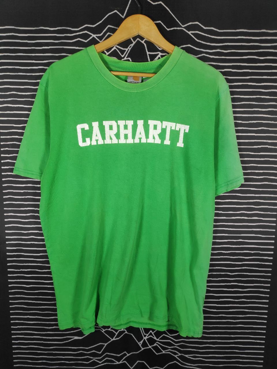 Carhartt × Vintage Vtg Carhatt Spell Out Logo OG Streetwear Tee Size L Size US L / EU 52-54 / 3 - 1 Thumbnail