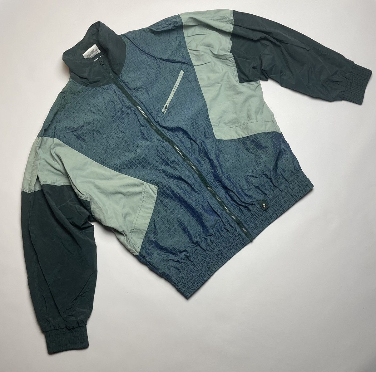 BMW × Vintage Very Rare BMW Shimmer Nylon Overflows Green/Navy Track Suit Size US M / EU 48-50 / 2 - 3 Thumbnail