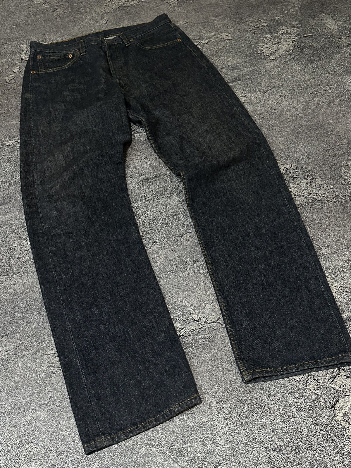 Levi's × Vintage Vintage Levis 501 Wash Denim Men’s 33x34 Pants Jeans USA Size US 33 - 6 Thumbnail