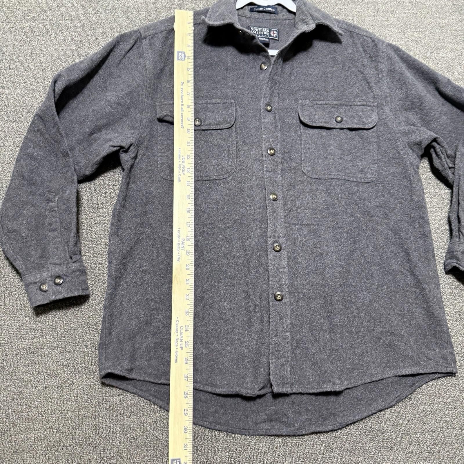 Other Northern ExpeditionLtd GreyxMens L Heavyweight Flannel Shirt Size US L / EU 52-54 / 3 - 4 Thumbnail
