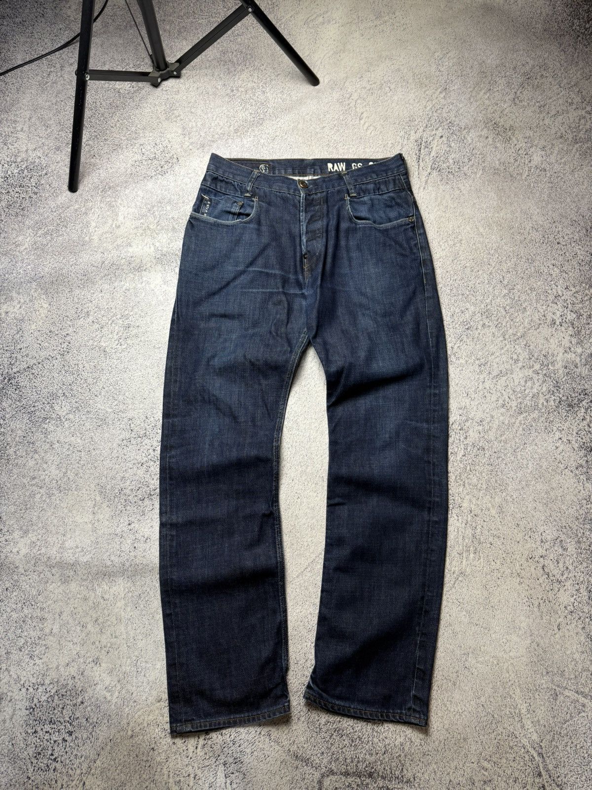 G-Star Vintage G Star Raw Denim Streetwear Jeans Japanese Y2K 30 Size US 31 - 14 Thumbnail