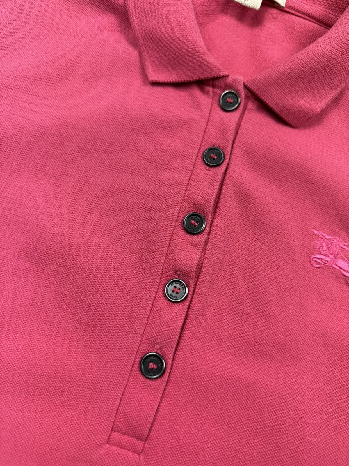 Burberry Burberry Brit Nova Check Pink Polo T-Shirt Y2K Tee Luxury Size S / US 4 / IT 40 - 15 Thumbnail