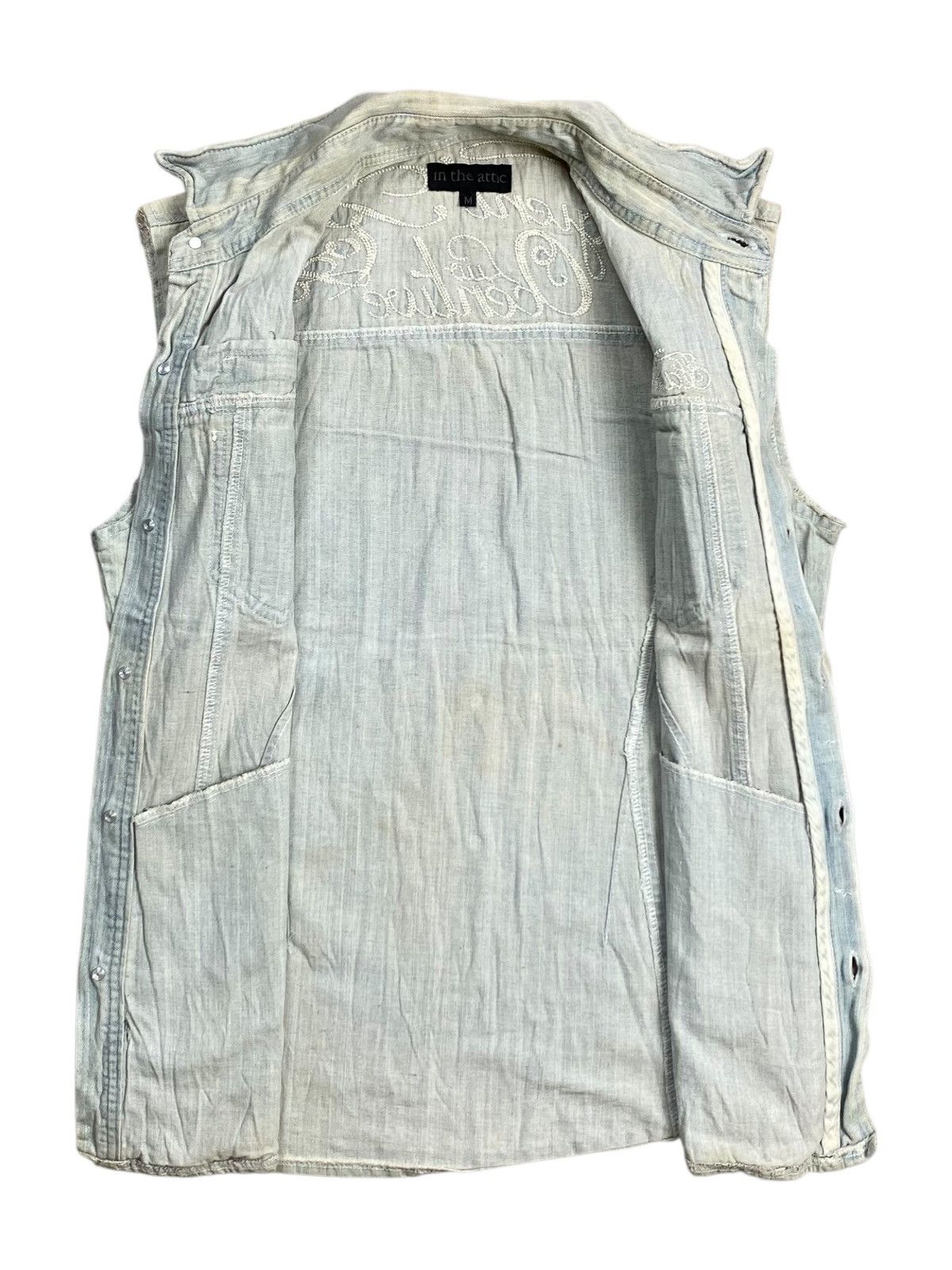 In The Attic 2000s In The Attic - Vkei Style Vest Denim Size US M / EU 48-50 / 2 - 2 Thumbnail