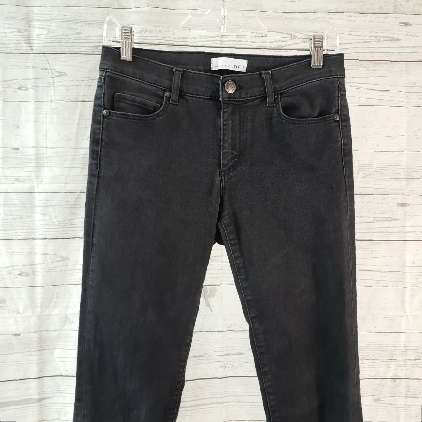Loft **Womens Ann Taylor LOFT Modern Skinny Black Jeans Size 2 Low Rise** User: **Ann Taylor LOFT Womens Modern Skinny Black Jeans Size 2 Low Rise** Size 26" / US 2 / IT 38 - 2 Thumbnail