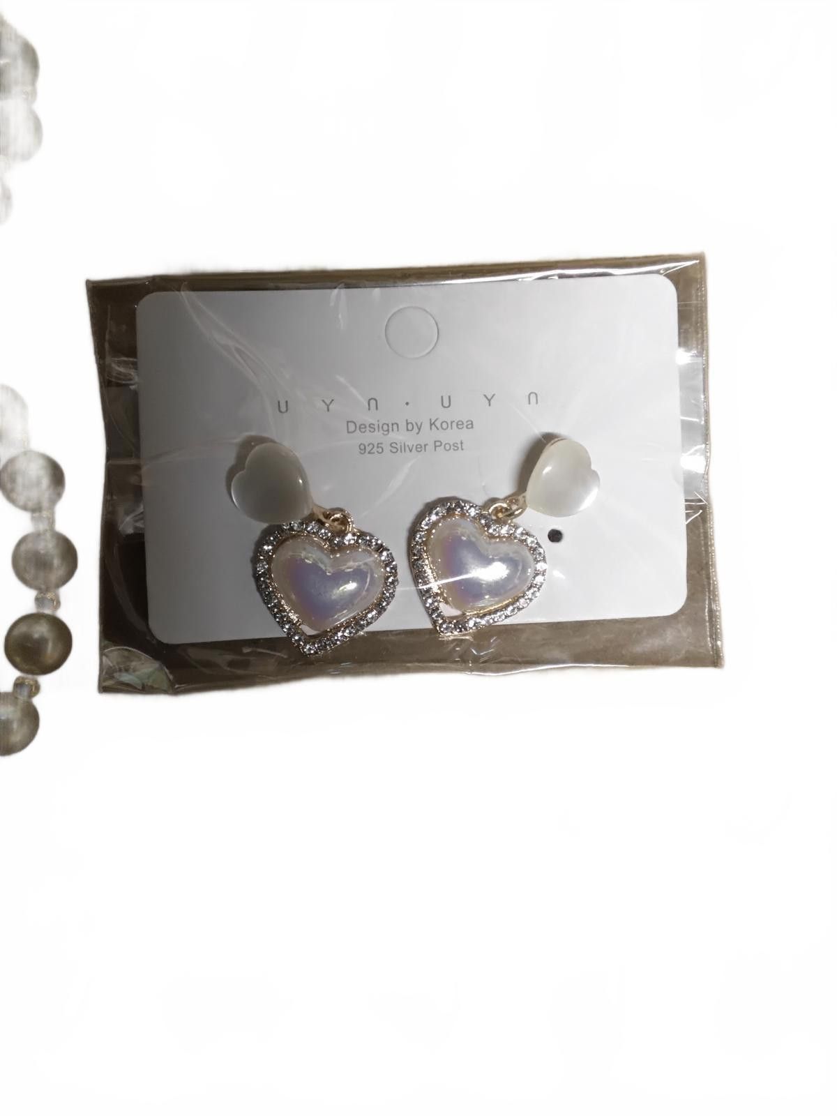 Other Sparkling Heart Pearl Necklace & Earrings Set - Act Fast! Size ONE SIZE - 6 Thumbnail