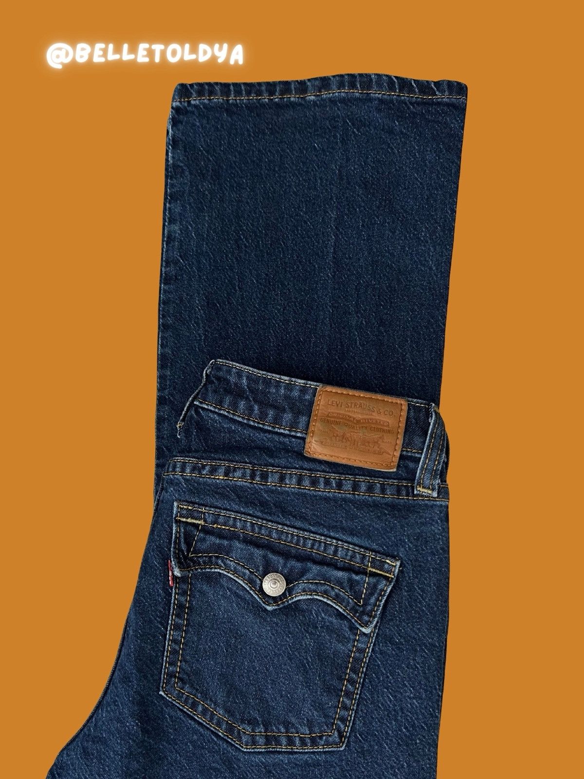 Levi's Levi’s Naughtiest Bootcut Jeans Flared Low Waist Size 31" - 2 Thumbnail