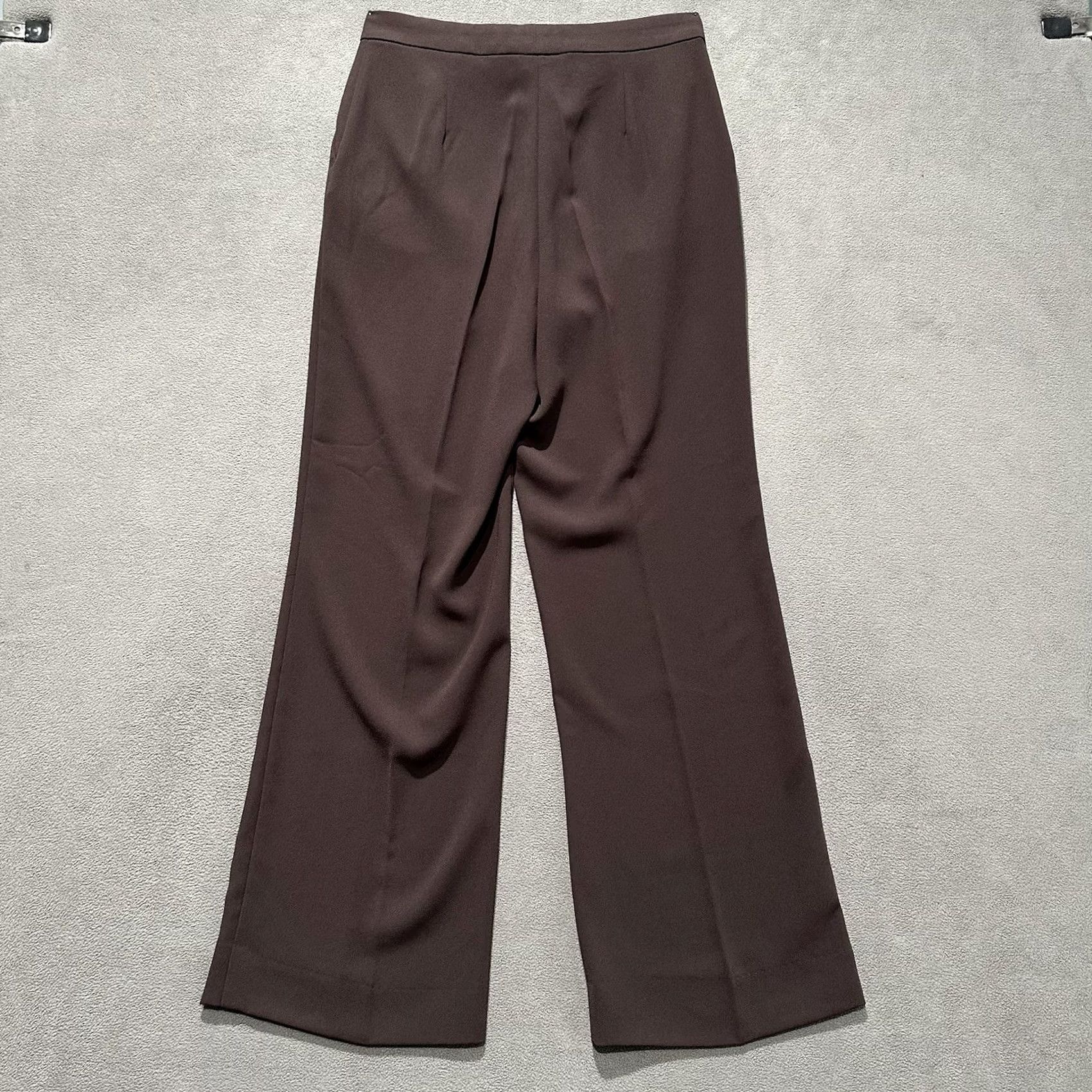 H&M H&M Pants Womens 6 Brown Wide Leg Trouser Flare Bootcut Dress Polyester Size 28" / US 6 / IT 42 - 2 Thumbnail