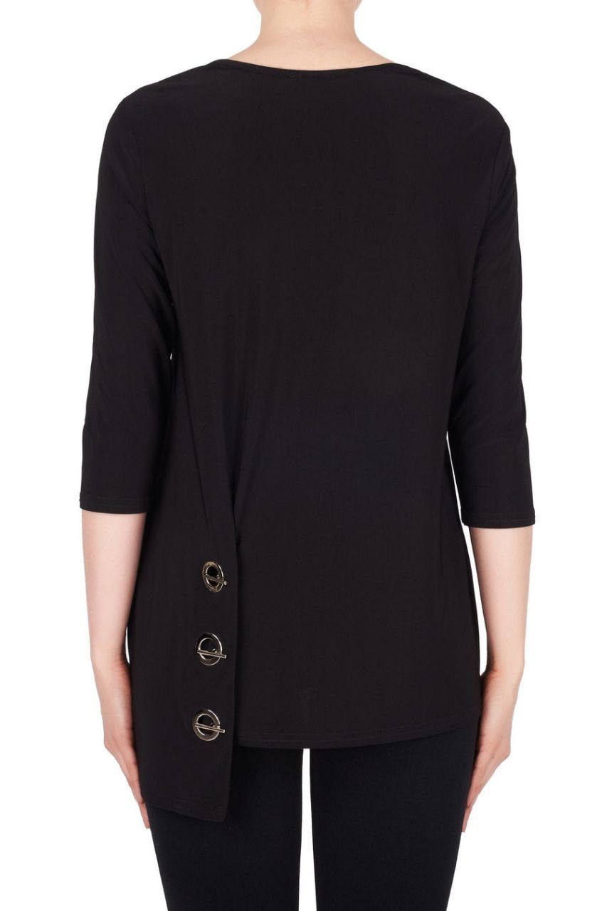 Joseph Ribkoff Blouse Joseph Ribkoff Black Top L size Size M / US 6-8 / IT 42-44 - 3 Thumbnail