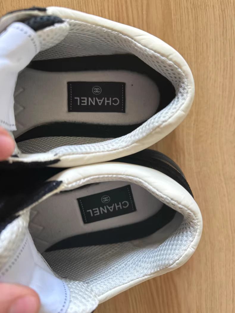 Chanel Chanel Black and White Sneakers Size US 7.5 / EU 40-41 - 4 Thumbnail