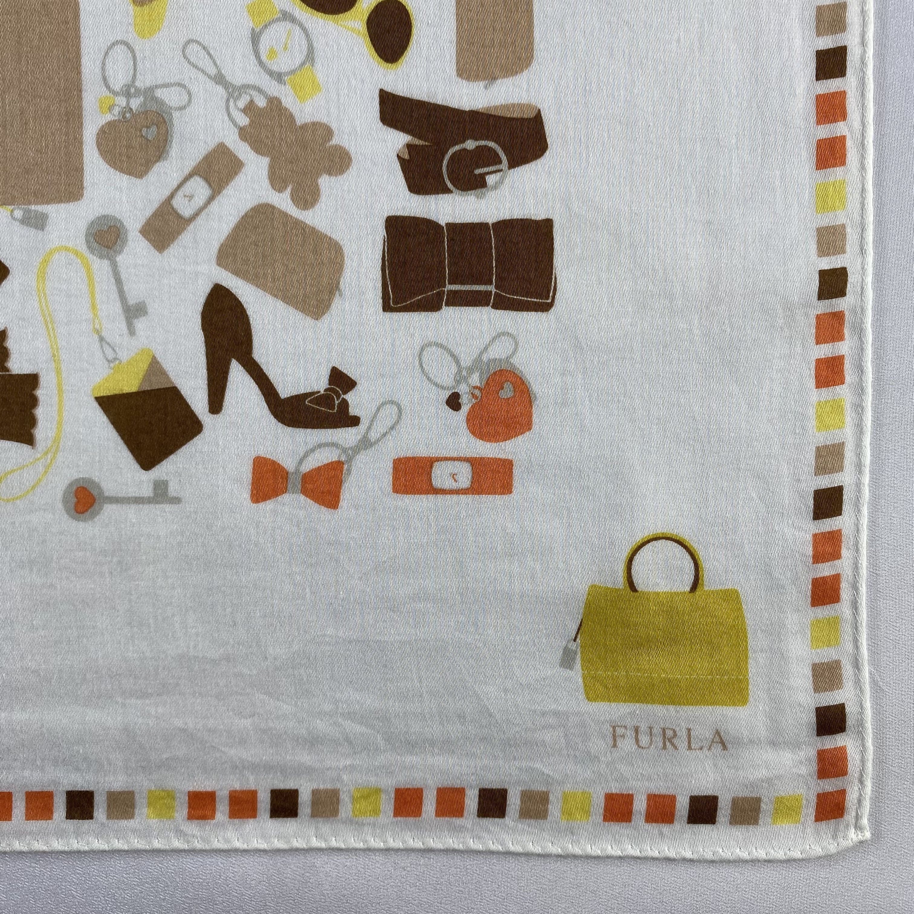 Furla × Vintage Furla Bandana/ Handkerchief / Neckerchief-P1415 Size ONE SIZE - 3 Thumbnail