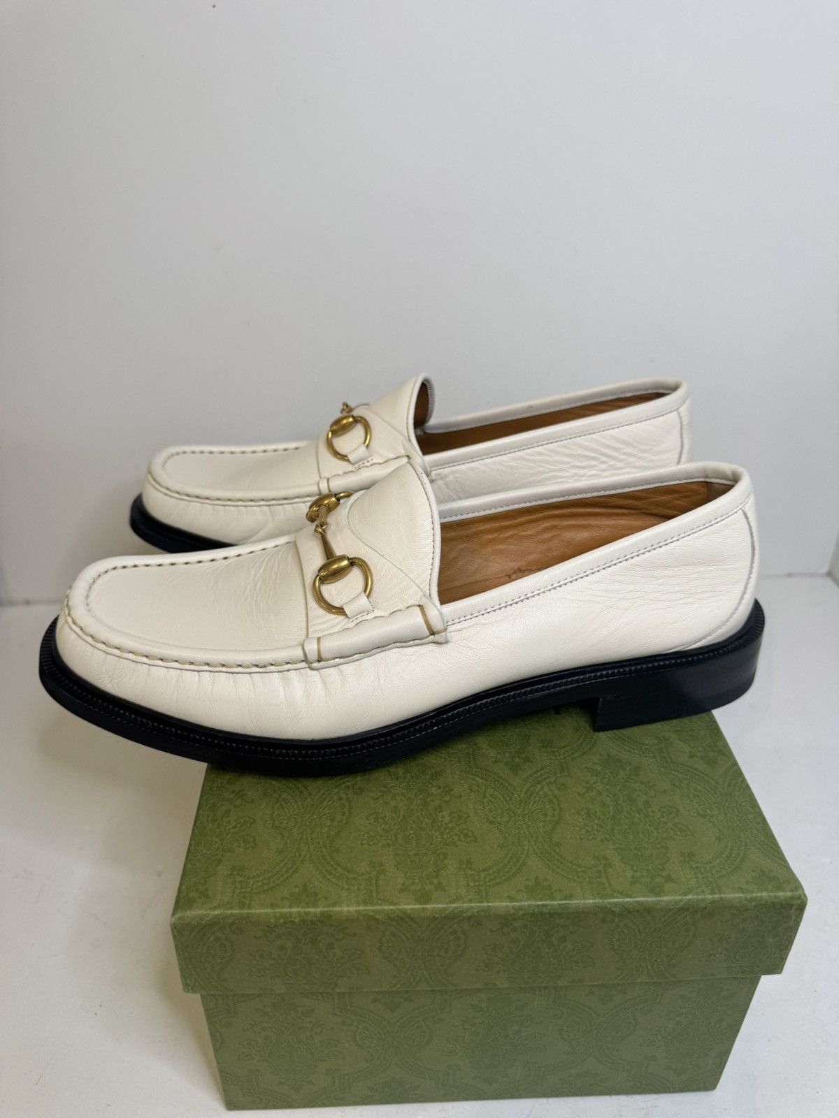 Gucci Gucci Mandala Goat Horsebit Loafers White Size 10 New W/ Box Size US 10 / EU 43 - 4 Thumbnail