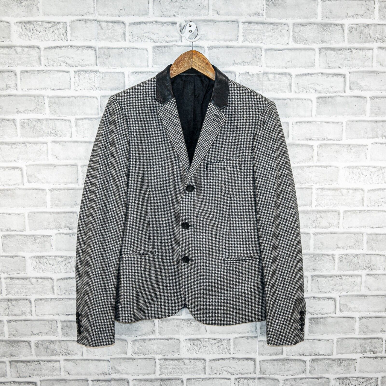 The Kooples The Kooples 3 button Blazer Jacket in Houndtooth Fitted Size US M / EU 48-50 / 2 - 1 Thumbnail