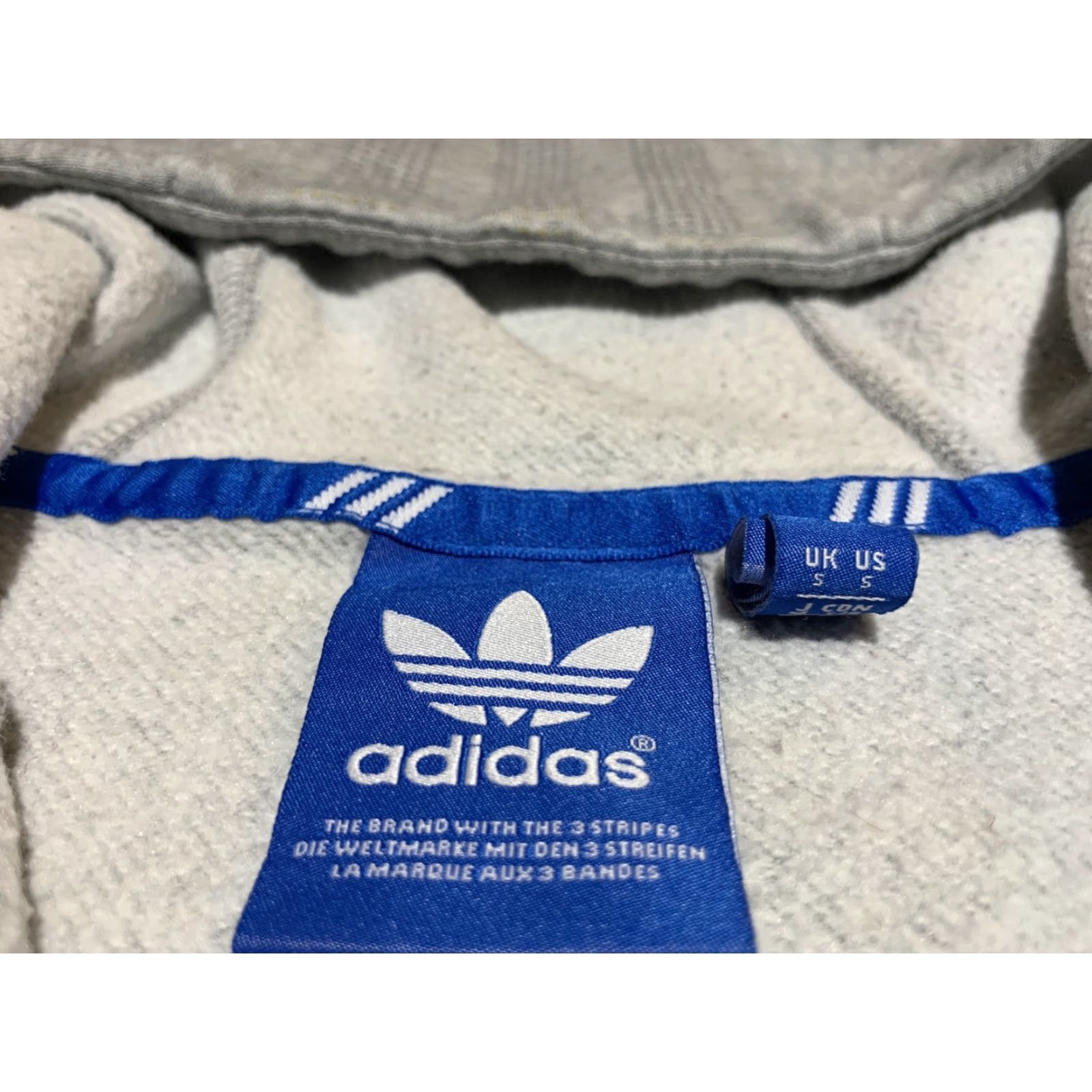 Adidas adidas Team Gray 1/4 Zip Trefoil Hoodie Mens S, Long Sleeve, Breathable, Regular Fit Size US S / EU 44-46 / 1 - 6 Thumbnail