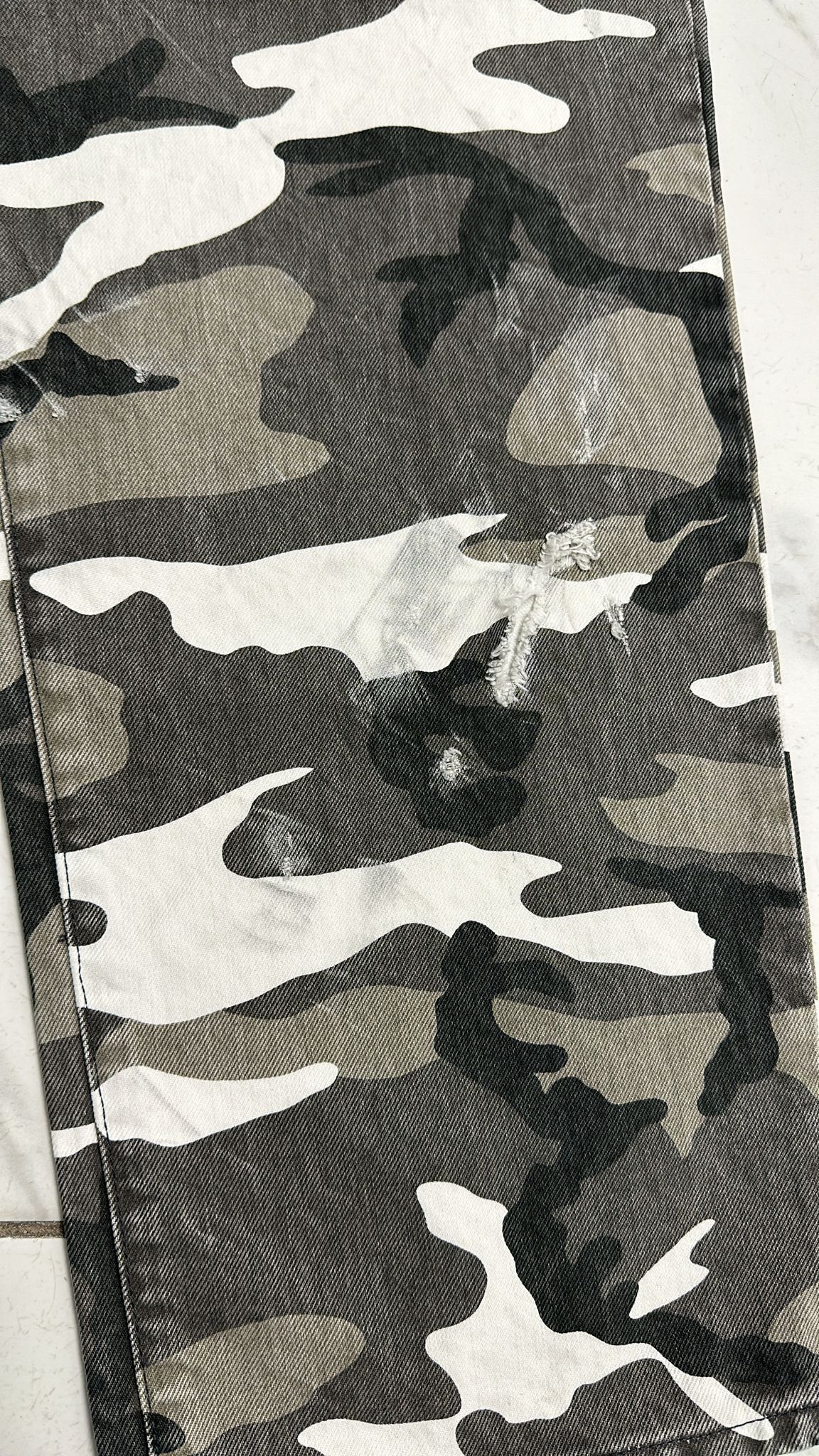 Stussy × Vintage Stussy Snow Camo Big Ol Denim Jeans 32 Size US 32 / EU 48 - 4 Thumbnail