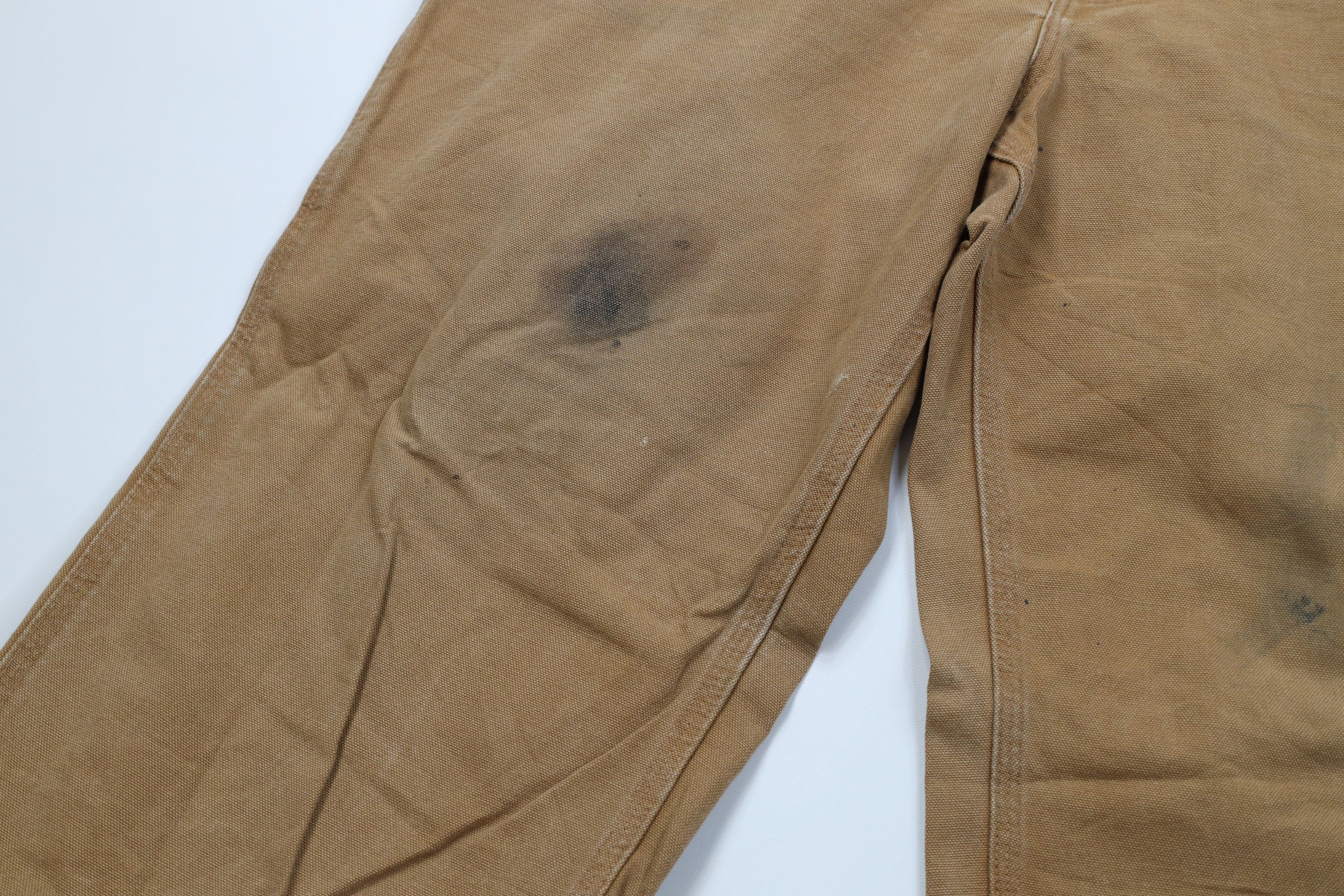 Carhartt Vintage Y2K Carhartt Wide Leg Dungaree Pants Duck Brown Size US 38 / EU 54 - 5 Thumbnail