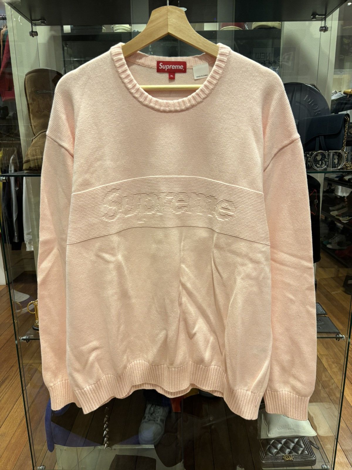 Supreme Supreme Tonal Panel Knit Sweater Size US XL / EU 56 / 4 - 1 Thumbnail