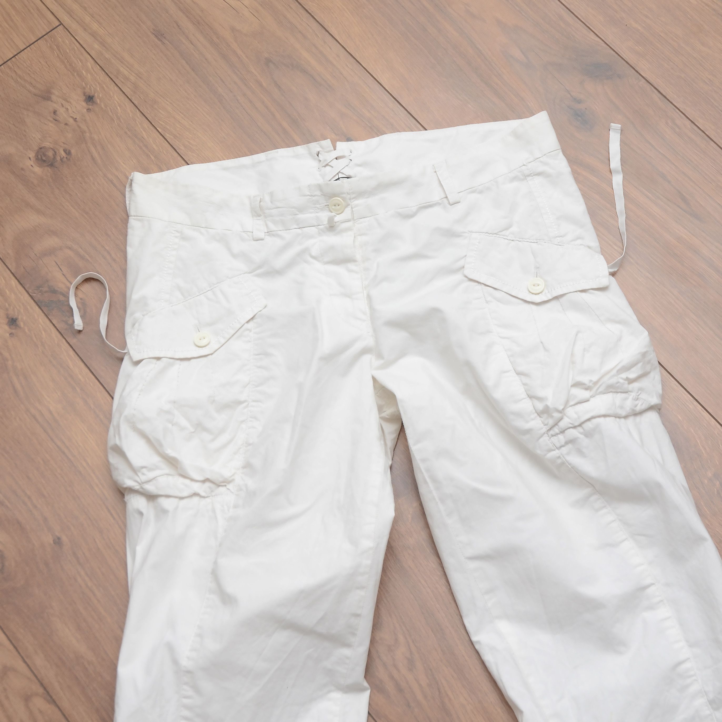 Marithe + Francois Girbaud Vintage 2000s Marithé François Girbaud Pants White Size 29 Size 29" - 12 Thumbnail